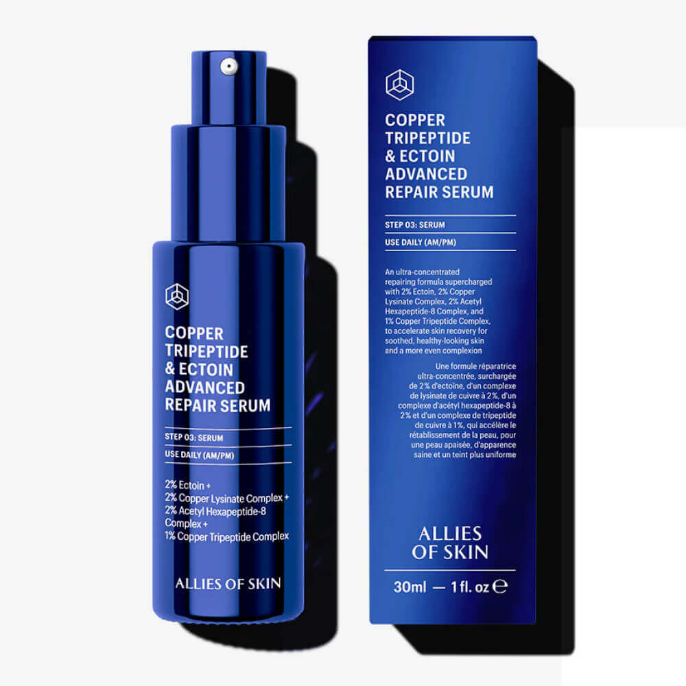 Разглаживающая сыворотка с пептидами Allies of Skin Copper Tripeptide & Ectoin Advanced Repair Serum