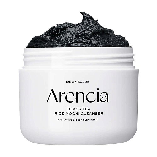 Очищающее средство с чёрным чаем и юдзу Arencia Black Tea Rice Mochi Cleanser