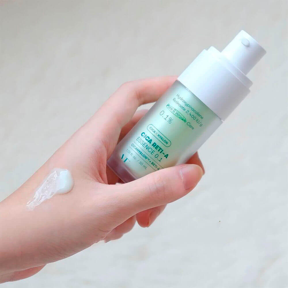 Лёгкая бустер-эссенция с ретинолом и центеллой VT Cosmetics Cica Reti-A Essence 0.1