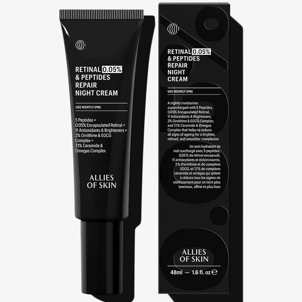 Ночной пептидный крем с 0,05% ретиналем Allies of Skin Retinal 0,05%&Peptides Repair Night Cream