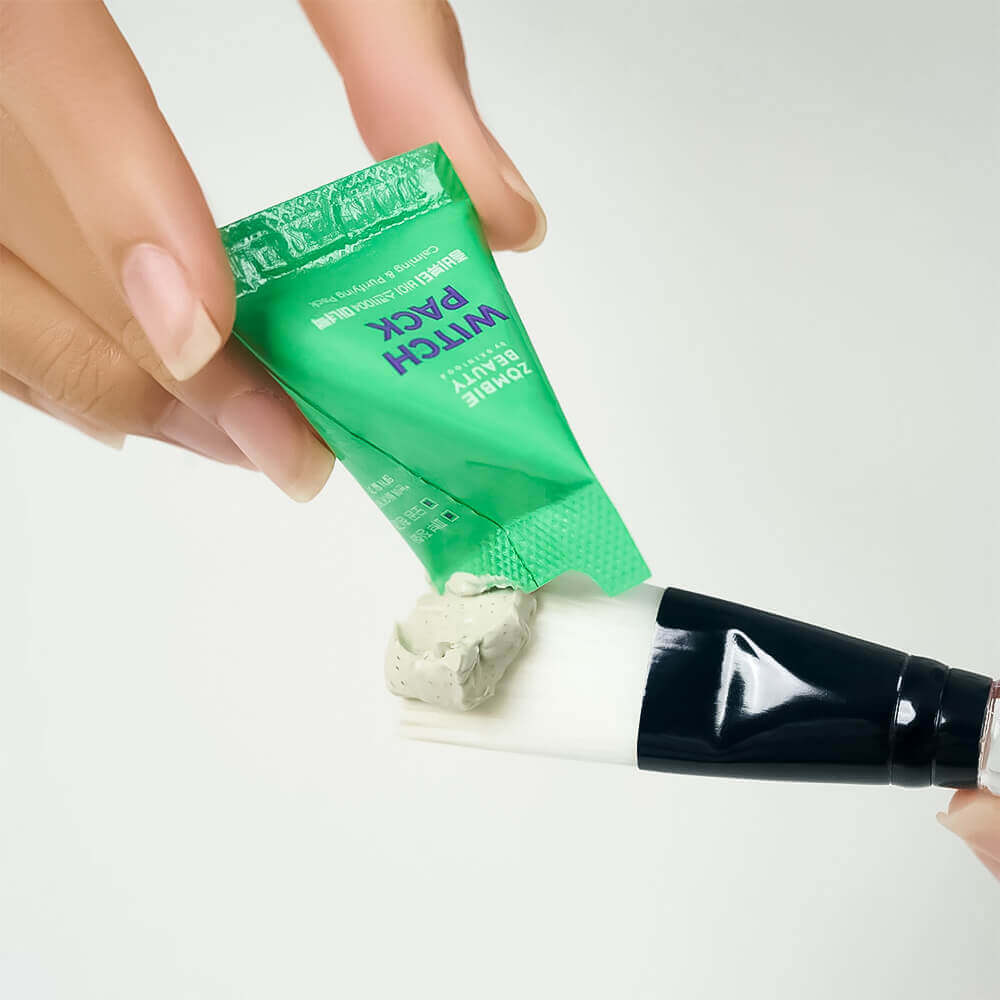 Успокаивающая глиняная маска с зелёным чаем SKIN1004 Zombie Beauty By Witch Pack