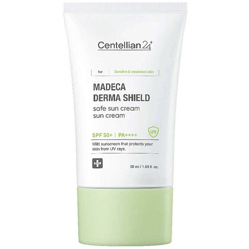 Солнцезащитный крем с центеллой Centellian24 Madeca Derma Shield Safe Sun Cream SPF50+ PA++++