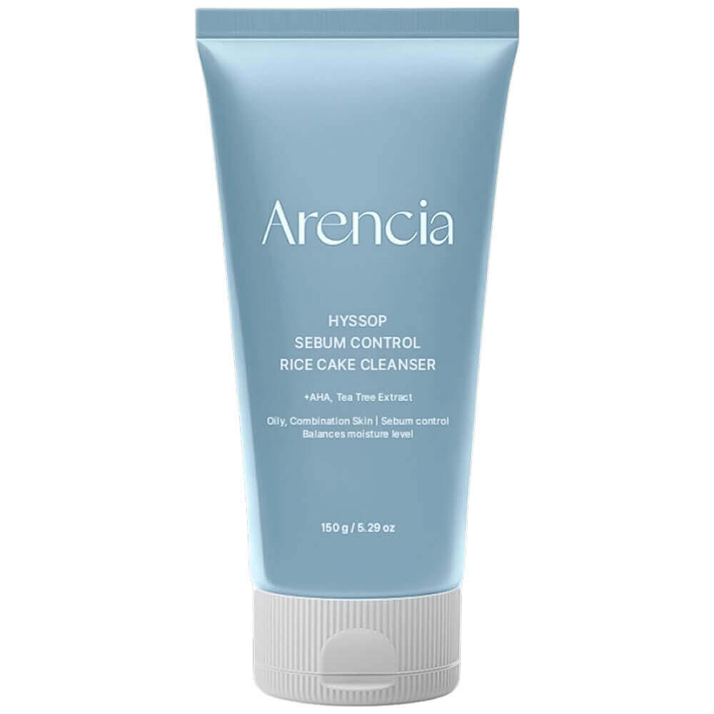 Себорегулирующая пенка для умывания Arencia Hyssop Sebum Control Rice Cake Cleanser