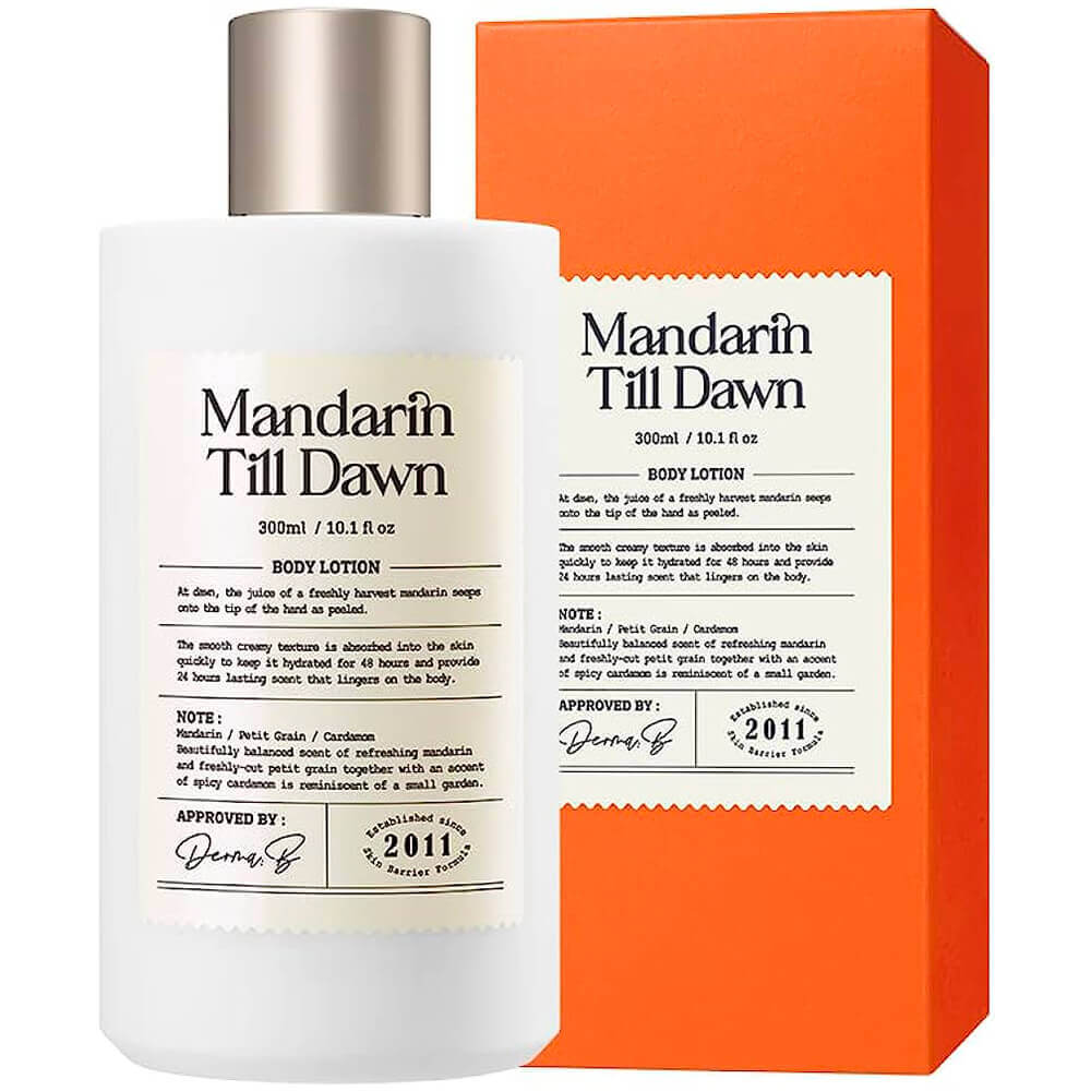 

Ламеллярный лосьон для тела с ароматом мандарина Derma:B Narrative Body Lotion Mandarin Till Dawn