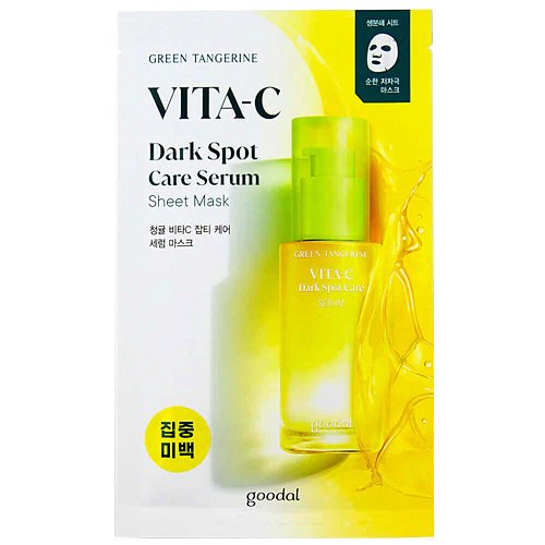 Осветляющая маска с танжерином и витамином C Goodal Green Tangerine Vitamin C Mask