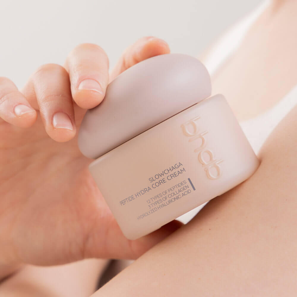 Увлажняющий крем с экстрактом гриба чага и пептидами bhab Slowchaga Peptide Hydra Core Cream