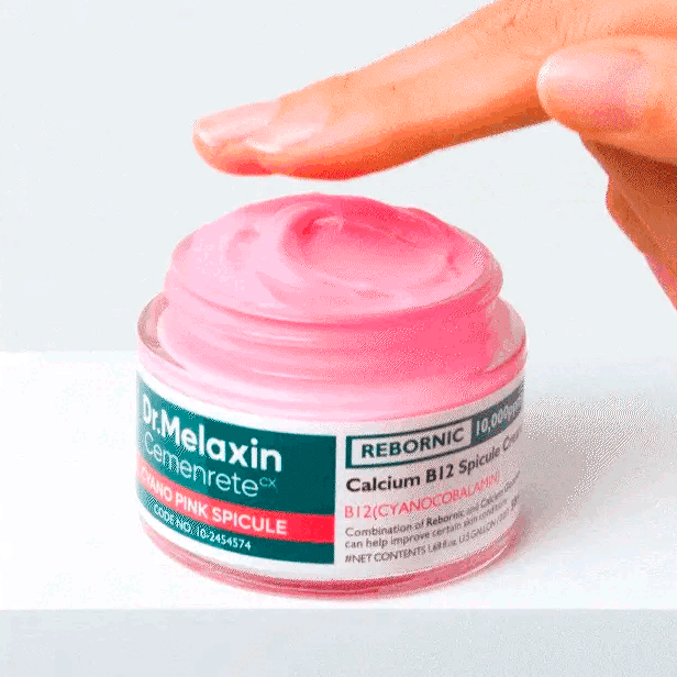 Крем для лица с биоспикулами и витамином B12 Dr.Melaxin Cemenrete Cyano Pink Spicule Cream