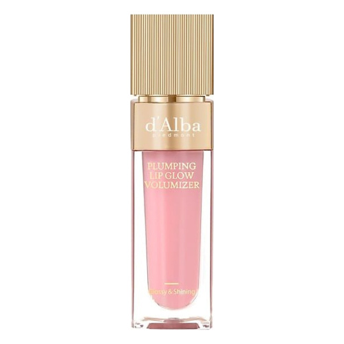 Оттеночный блеск-плампер для губ d'Alba Plumping Lip Glow Mood Volumizer Feeble Pink