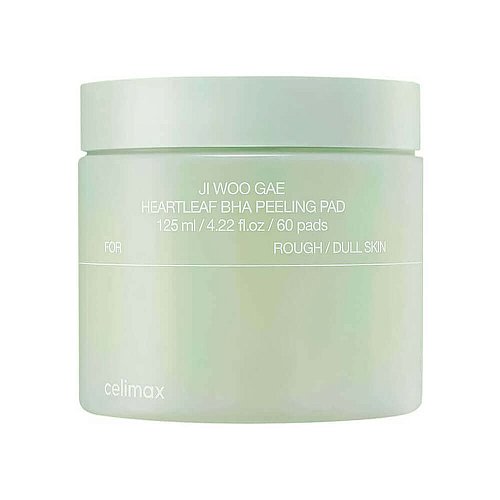 Отшелушивающие пэды с экстрактом хауттюйнии Celimax Ji Woo Gae Heartleaf BHA Peeling Pad