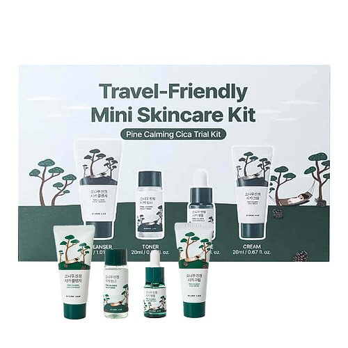 Travel-набор средств с экстрактом сосны Round Lab Travel-Friendly Mini Skincare Kit Pine Calming