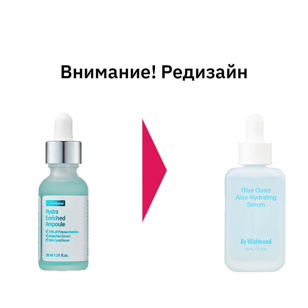 Увлажняющая сыворотка с алоэ вера By Wishtrend Blue Oasis Aloe Hydrating Serum