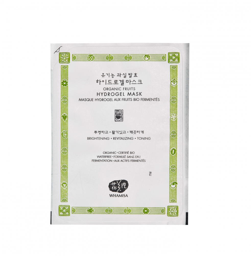 Гидрогелевая маска с ферментами фруктов Whamisa Organic Fruits Hydrogel Mask