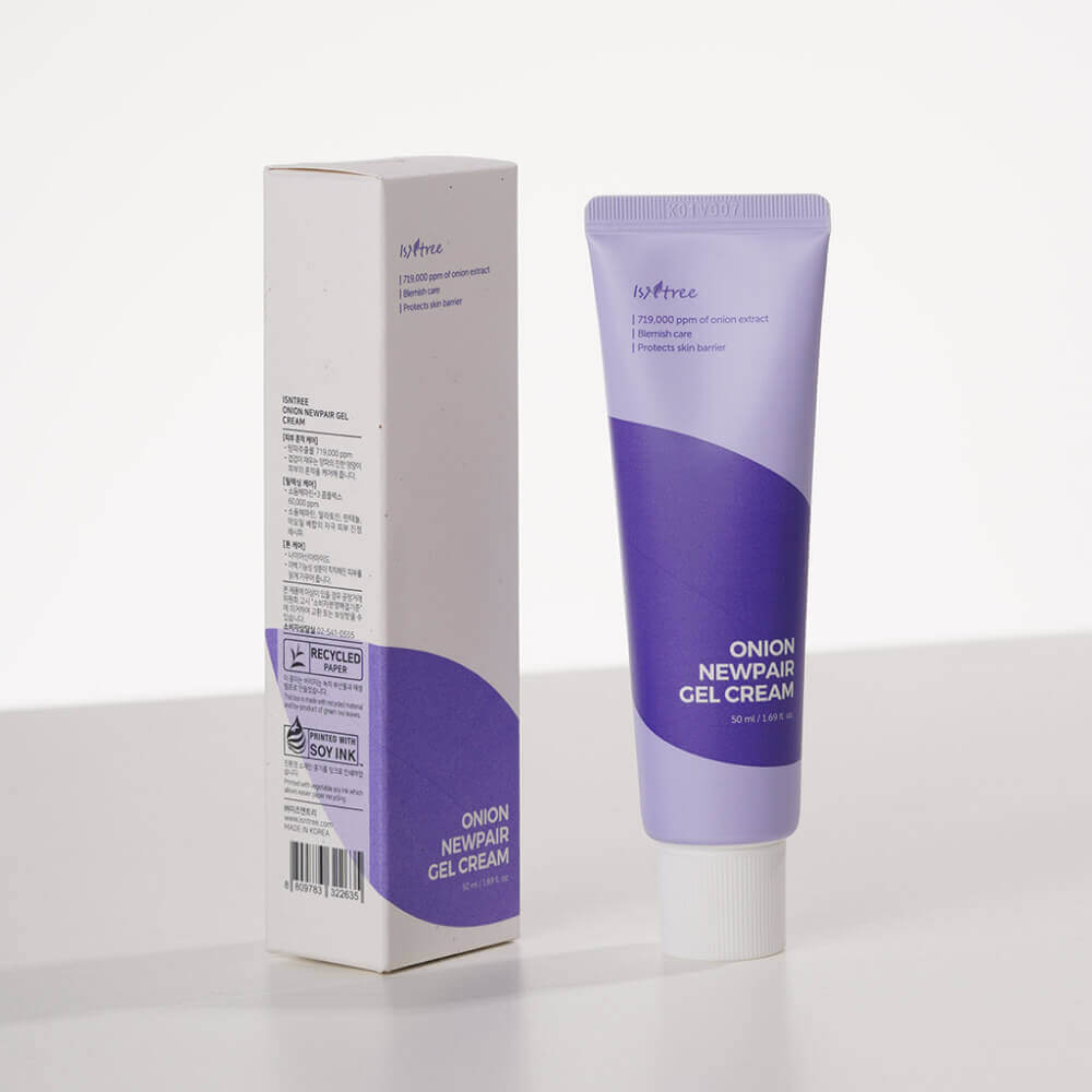 Гель-крем для проблемной кожи с экстрактом красного лука IsNtree Onion Newpair Gel Cream