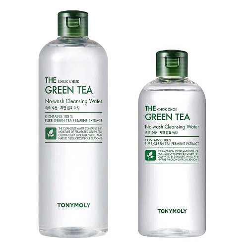 Мицеллярная вода с экстрактом зеленого чая Tony Moly The Chok Chok Green Tea No-wash Cleansing Water