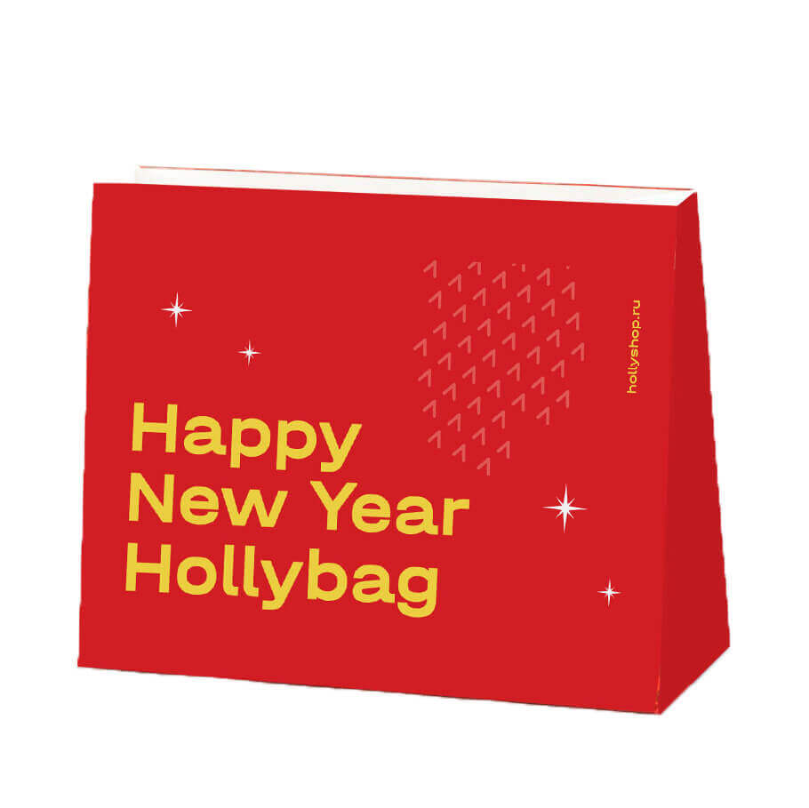 

Пакет подарочный большой «Новый год 2022» красный