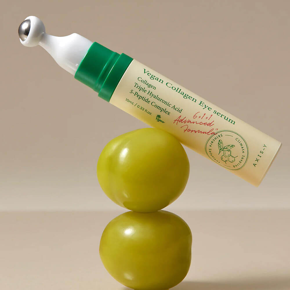 Пептидная сыворотка для век с массажным аппликатором AXIS-Y Vegan Collagen Eye Serum