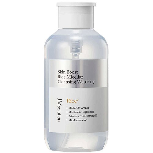 Мицеллярная вода с рисом JMsolution Skin Boost Rice Micellar Cleansing Water 1.5