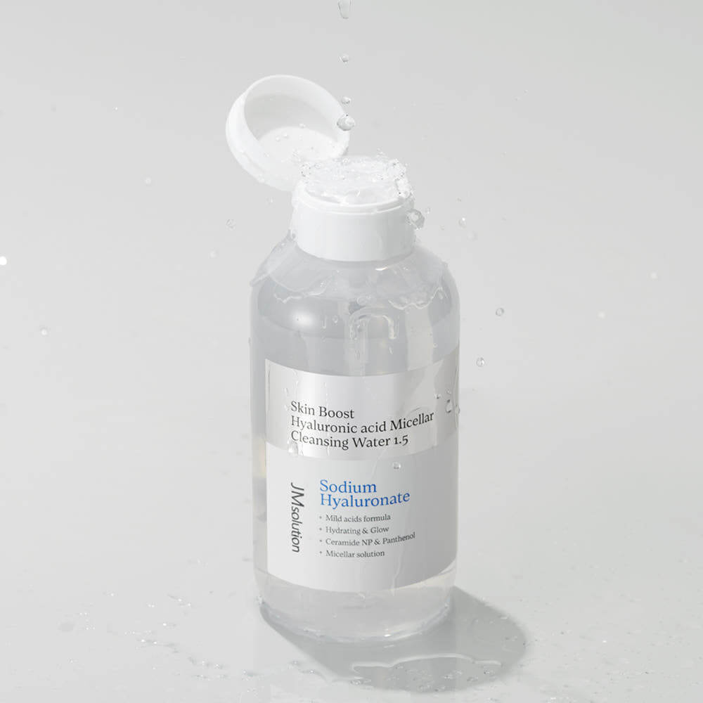 Увлажняющая мицеллярная вода JMsolution Skin Boost Hyaluronic Acid Micellar Cleansing Water 1.5