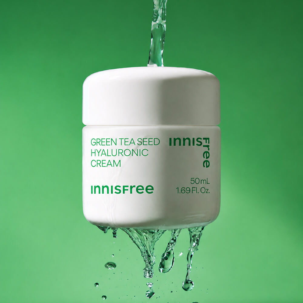 Увлажняющий крем с зелёным чаем Innisfree Green Tea Seed Hyaluronic Cream