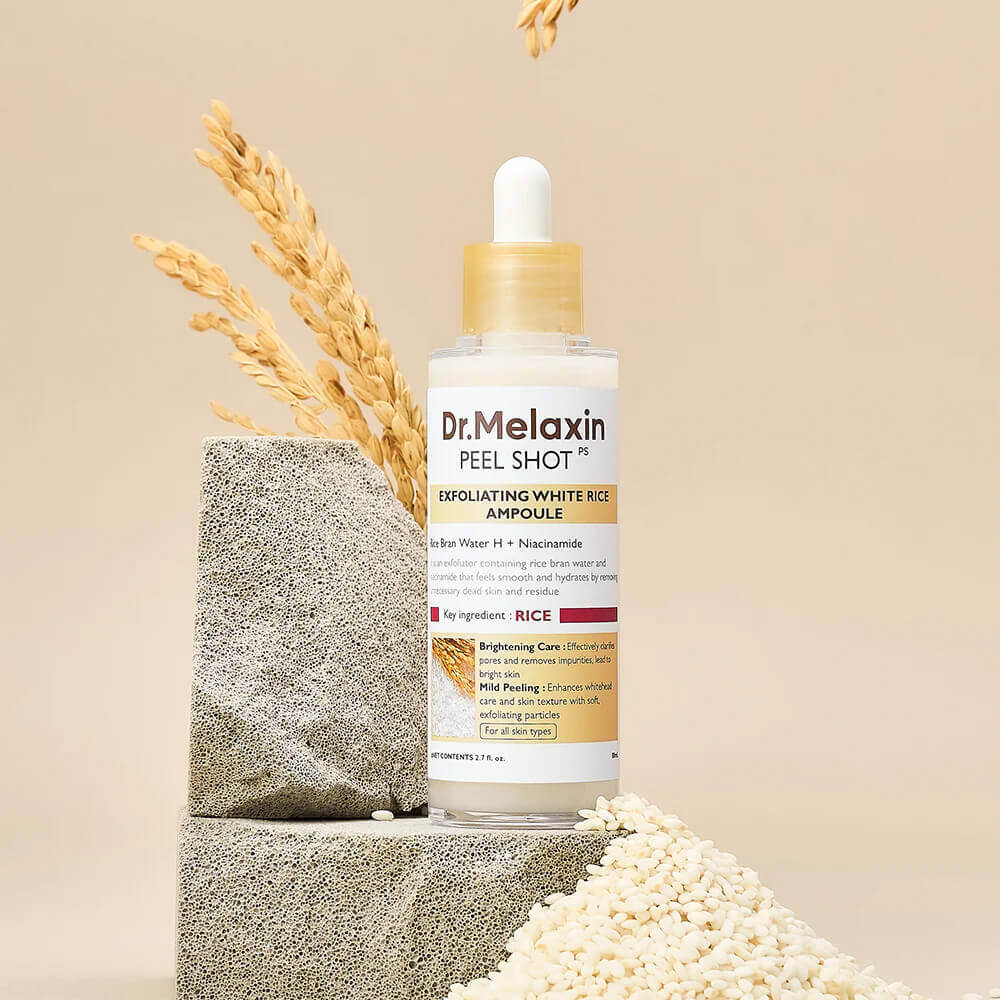 Осветляющая пилинг-сыворотка с экстрактом риса Dr.Melaxin Peel Shot Exfoliating White Rice Ampoule