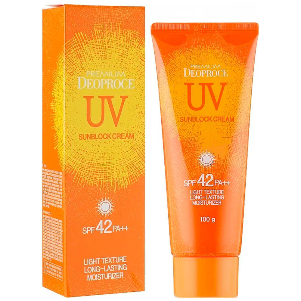 Ежедневный солнцезащитный крем Premium Deoproce UV Sunblock Cream SPF 42 PA++