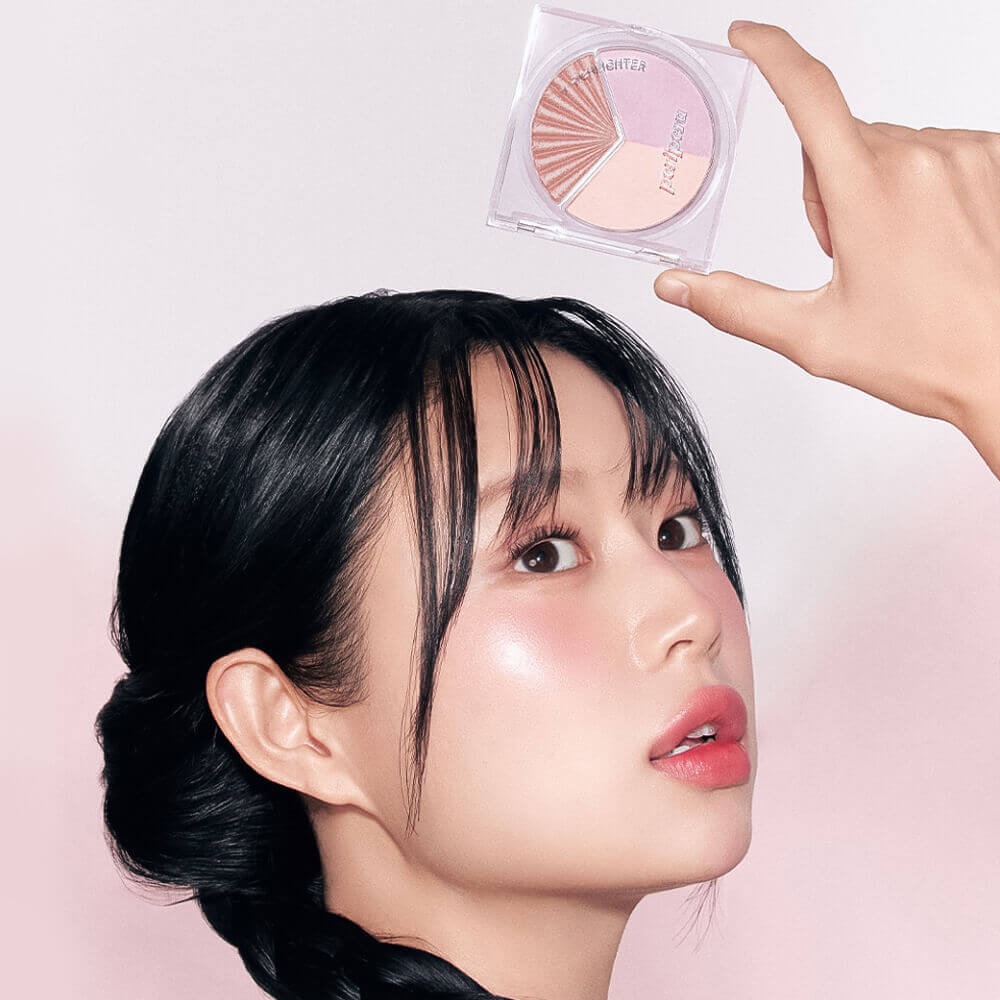 Трёхцветная палетка хайлайтеров Peripera V Highlighter