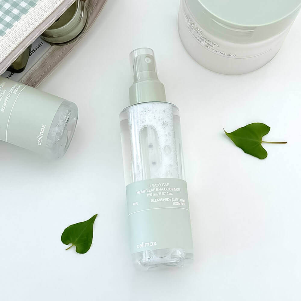 Мист для тела с BHA против акне Celimax Ji Woo Gae Heartleaf BHA Body Mist