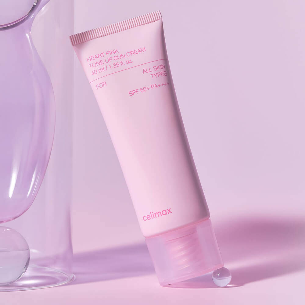 Тонирующий солнцезащитный крем Celimax Heart Pink Tone Up Sun Cream SPF50+ PA++++