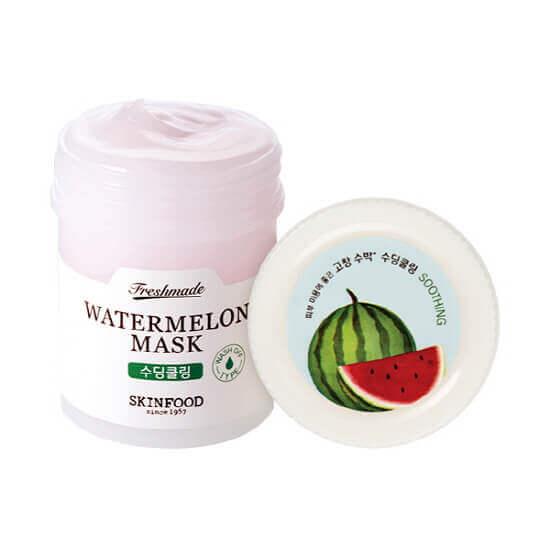Серия масок с фруктовыми экстрактами Skinfood Freshmade Mask - Watermelon - Успокаивающая маска с экстрактом арбуза