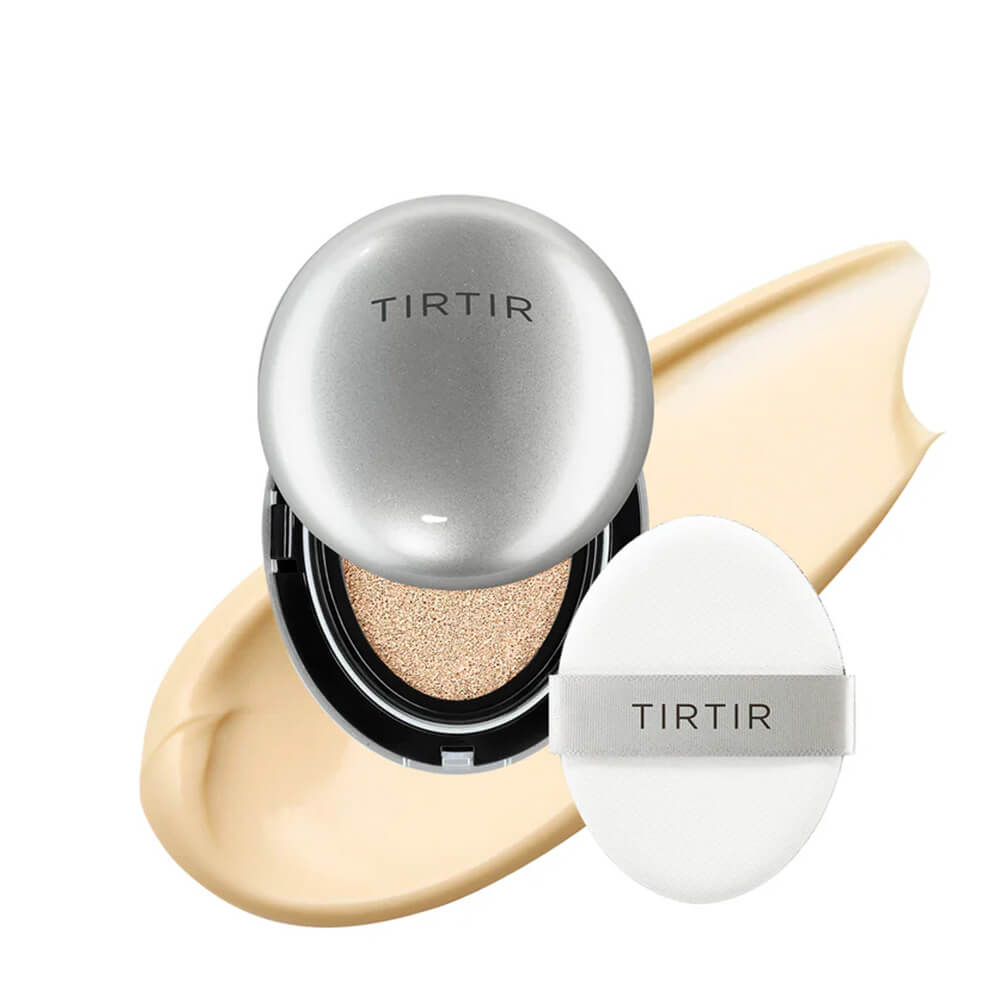 Лёгкий мини-кушон с сияющим финишем TIRTIR Mask Fit Aura Mini Cushion 17W French Vanilla