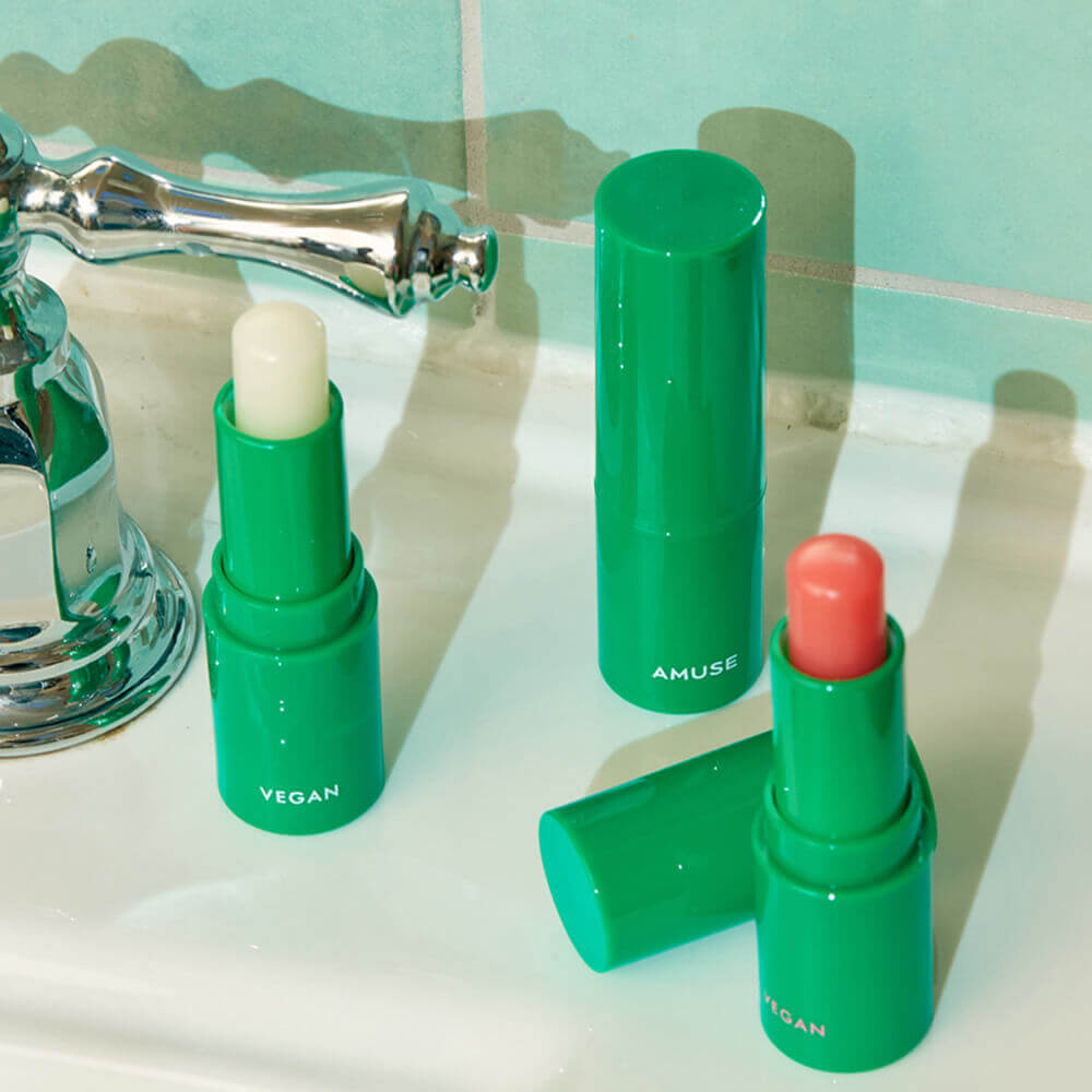 Веганский увлажняющий бальзам для губ AMUSE Vegan Green Lip Balm