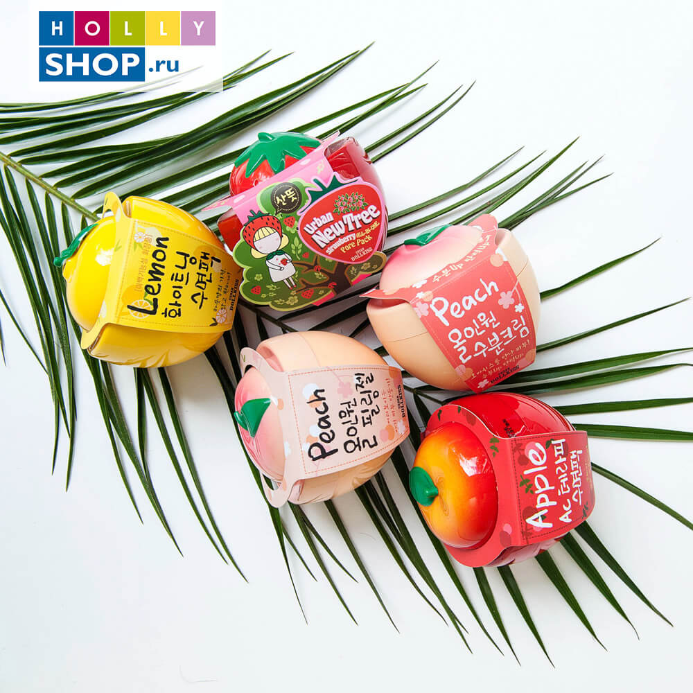 Осветляющая маска для лица Baviphat Urban Dollkiss New Tree Apple Instant Tone-Up Brightening Pack