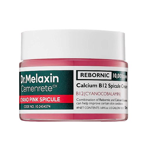 Крем для лица с биоспикулами и витамином B12 Dr.Melaxin Cemenrete Cyano Pink Spicule Cream