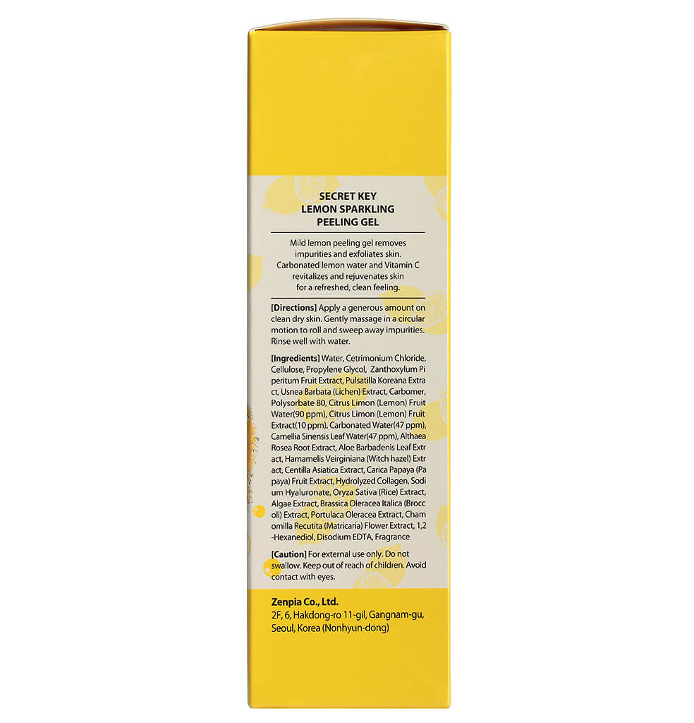 Лимонный пилинг-скатка Secret Key Lemon Sparkling Peeling Gel