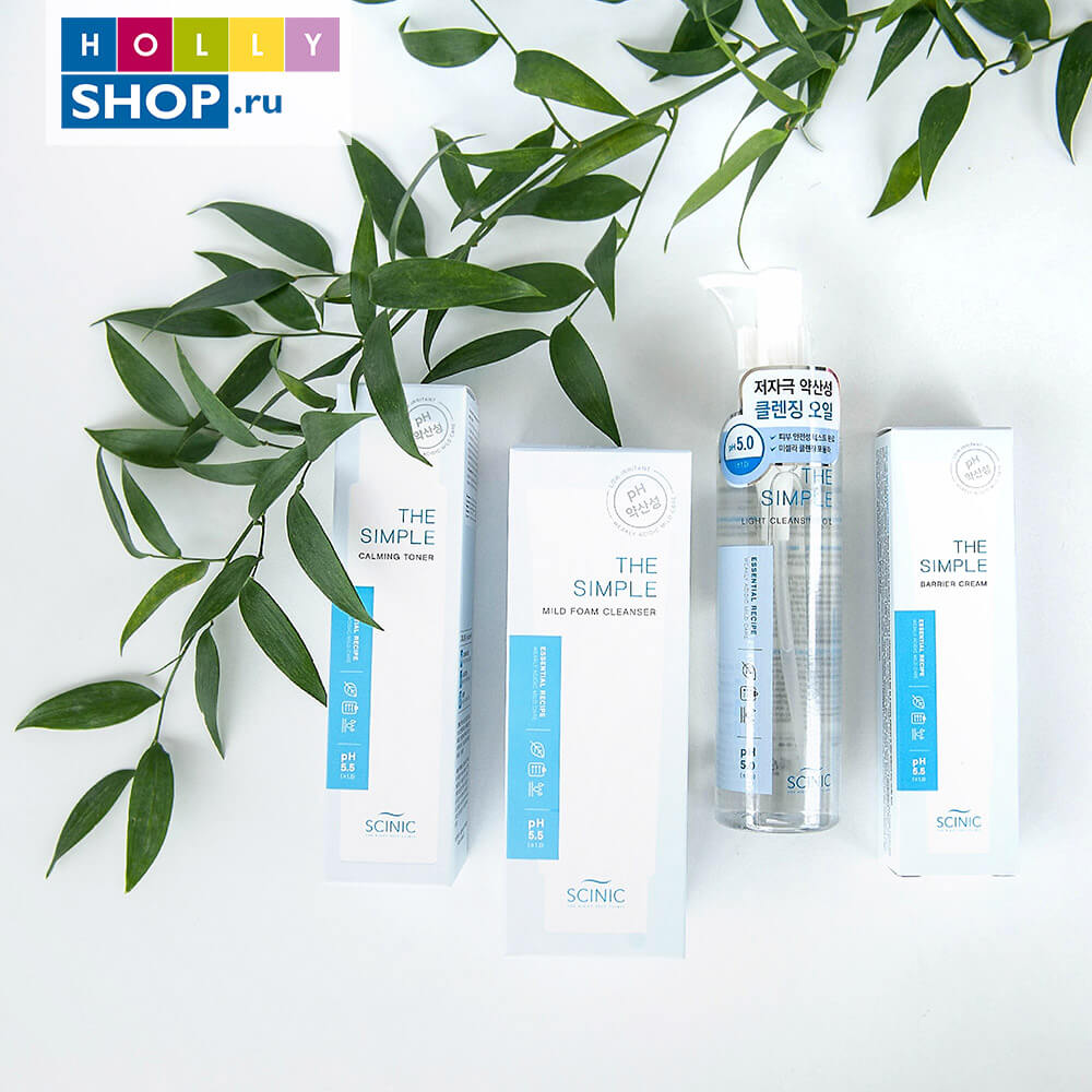 Пенка для очищения чувствительной кожи Scinic The Simple Mild Foam Cleanser
