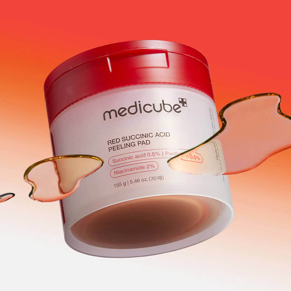 Отшелушивающие пэды с янтарной кислотой medicube Red Succinic Acid Peeling Pad