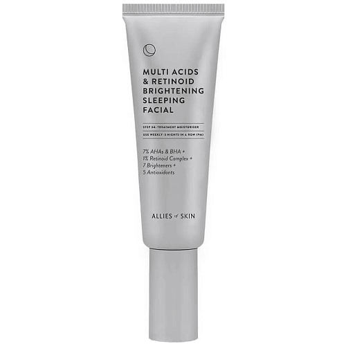 Ночной мультикислотный пилинг Allies Of Skin Multi Acids Retinoid Brightening Sleeping Facial