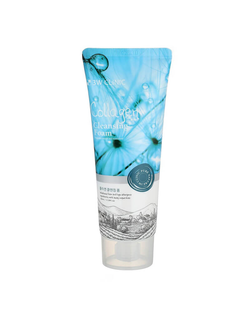 Пенка для умывания 3W CLINIC Cleansing Foam Collagen