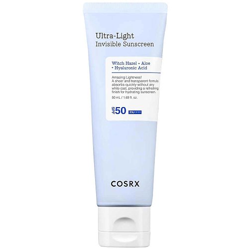 Ультралёгкий солнцезащитный крем с гамамелисом COSRX Ultra-Light Invisible Sunscreen SPF50 PA++++