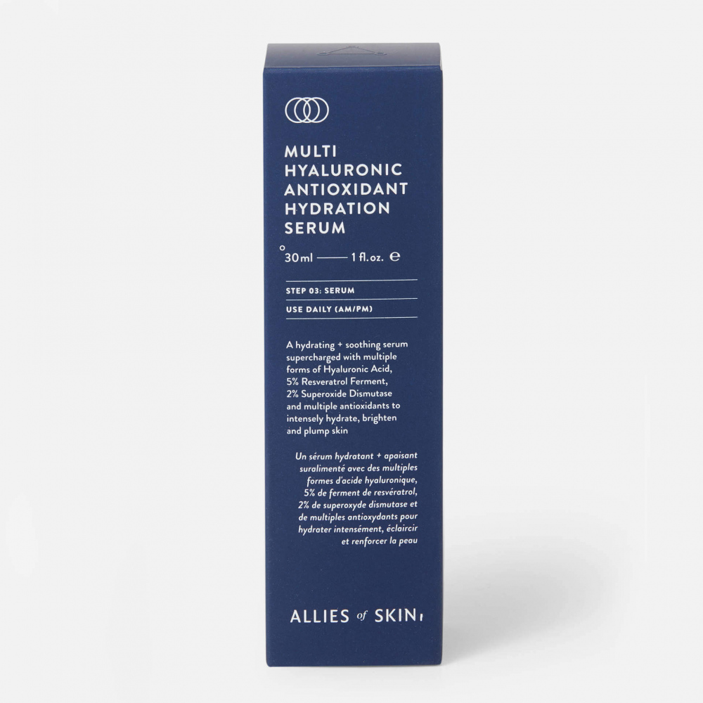 Антиоксидантная гиалуроновая сыворотка Allies Of Skin Multi Hyaluronic Antioxidant Hydration Serum