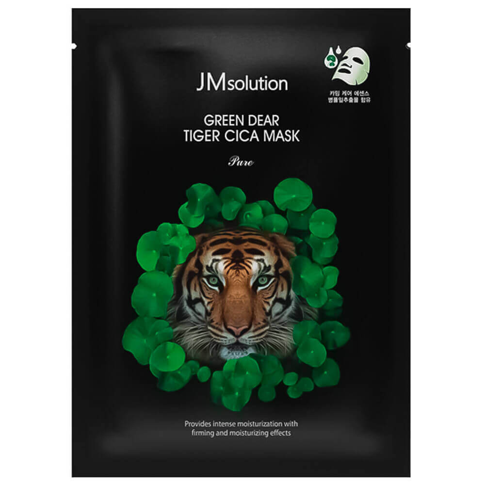 

Регенерирующая маска для лица с центеллой JMsolution Green Dear Tiger Cica Mask