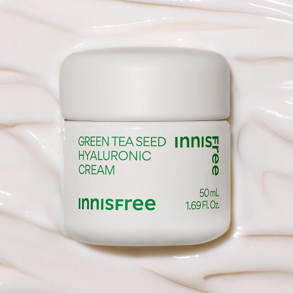 Увлажняющий крем с зелёным чаем Innisfree Green Tea Seed Hyaluronic Cream