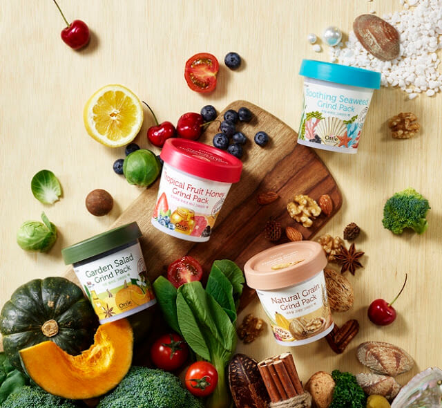 Глиняная маска для яркости тона кожи Ottie Garden Salad Grind Pack