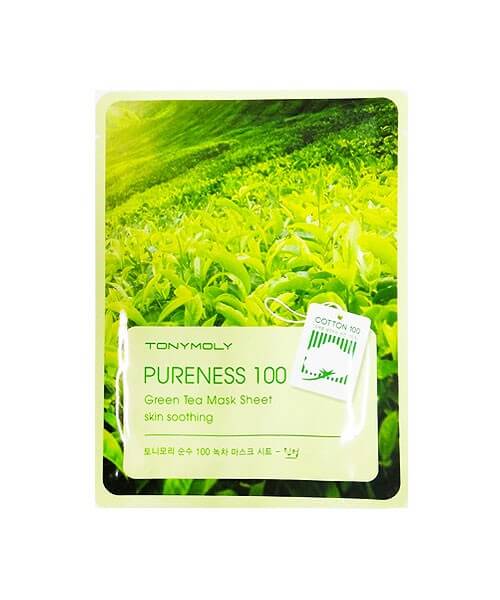 Тканевые маски Tony Moly Pureness 100 Mask Sheet Green Tea - с зеленым чаем