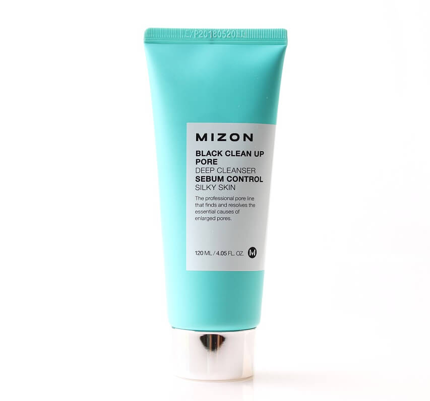 Очищающая пенка-скраб Mizon Black Clean Up Pore Deep Cleanser