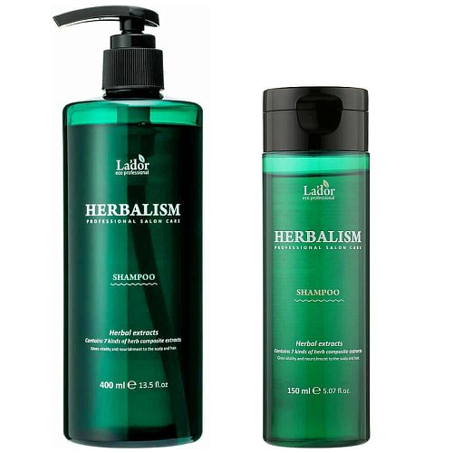 Слабокислотный травяной шампунь с аминокислотами Lador Herbalism Shampoo