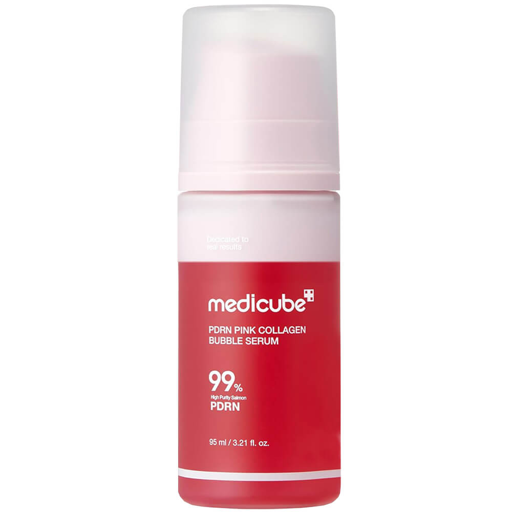 

Пузырьковая сыворотка с коллагеном и ПДРН medicube PDRN Pink Collagen Bubble Serum