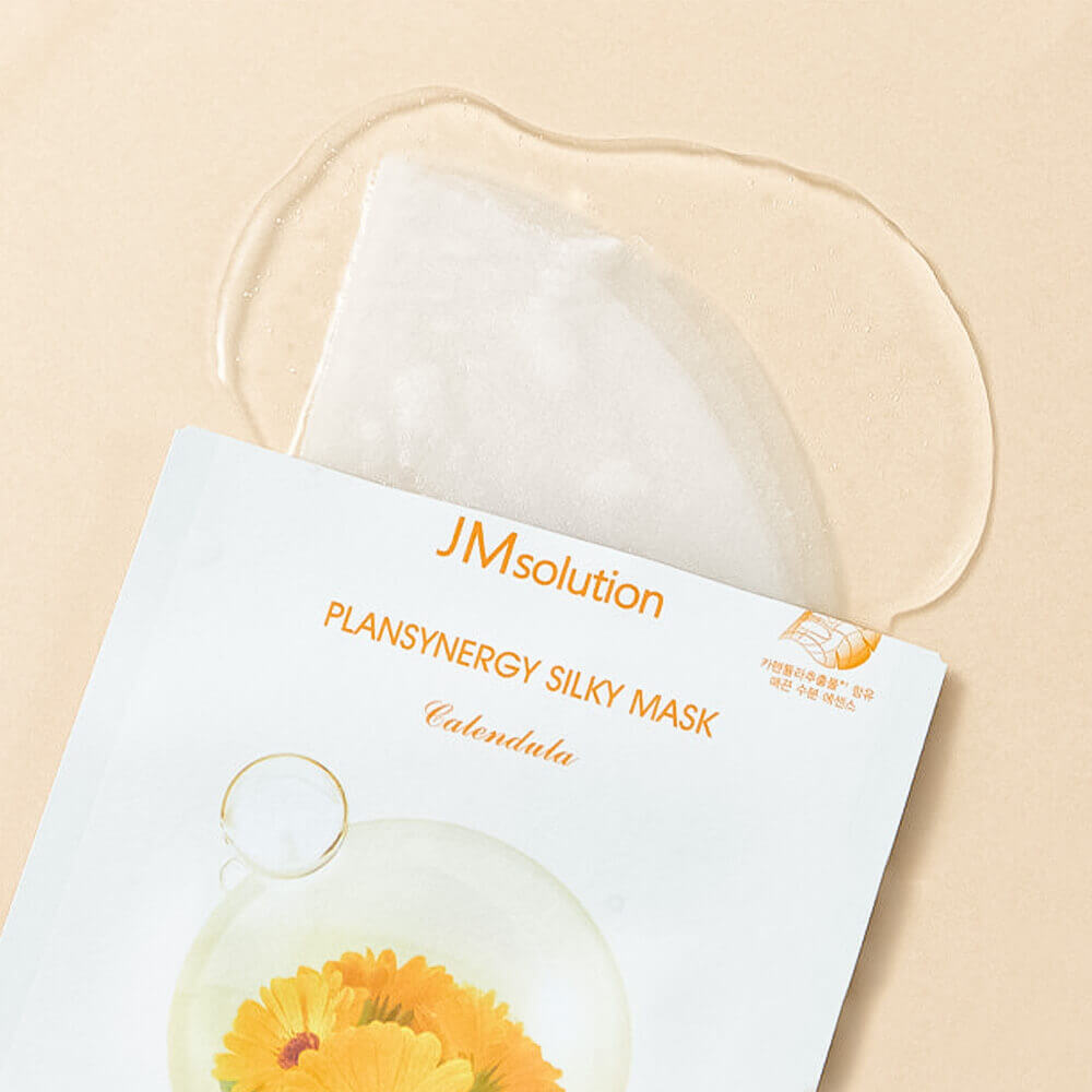 Успокаивающая тканевая маска с календулой JMsolution Plansynergy Silky Mask Calendula