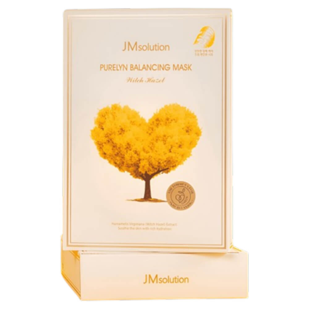 КОРОБКА Успокаивающая тканевая маска с пептидами JMsolution Purelyn Balancing Mask Plus Edelweiss
