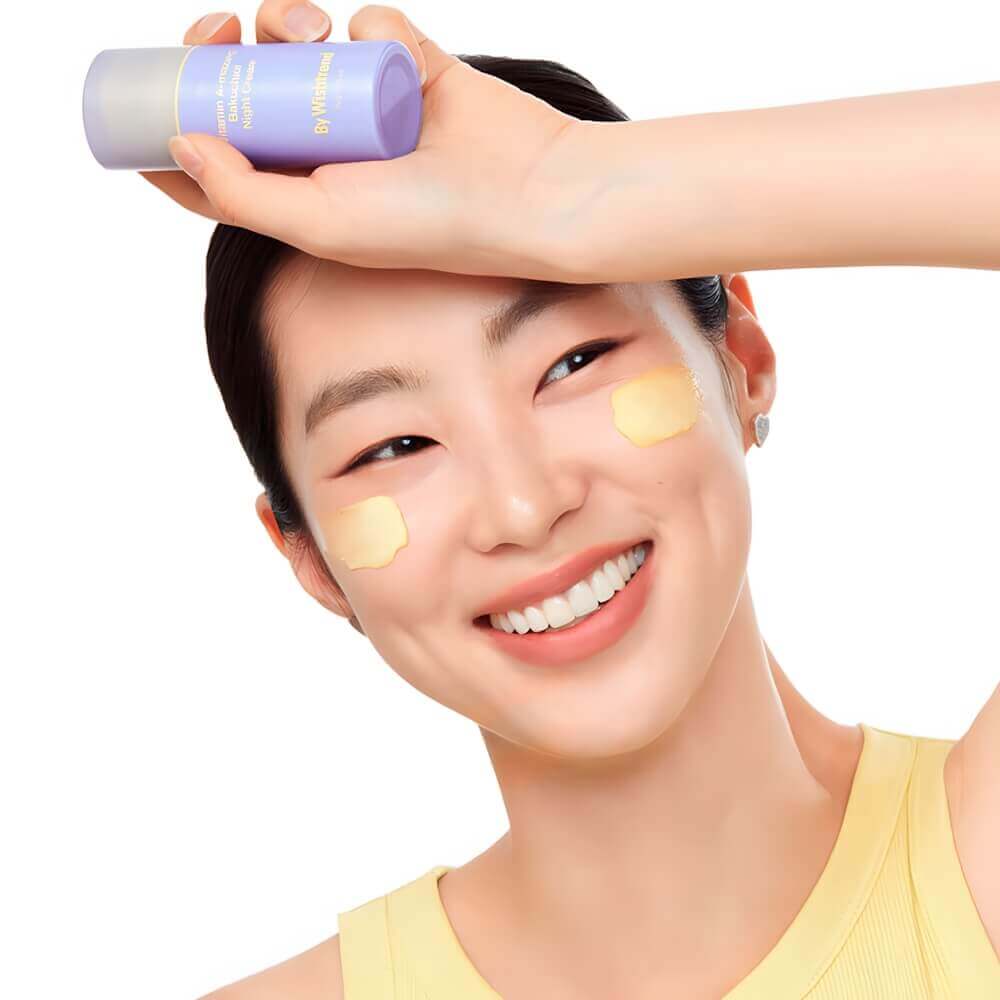 Ночной крем с ретиналем и бакучиолом By Wishtrend Vitamin A-mazing Bakuchiol Night Cream